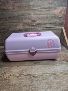 Original Caboodies Schminkkoffer Tablett mit Spiegel Aufbewahrung Vintage Modus - Bild 1 von 22