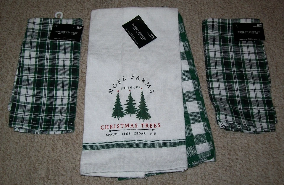 Robert Stanley Noel Farms Christmas Trees Kitchen Towels - Image 1 of 1