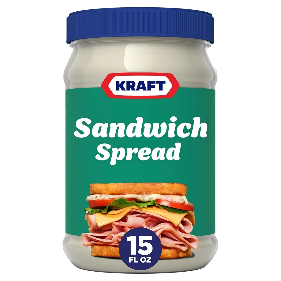 Kraft Sandwich Spread 15oz Plastic Jars (pack of 3)