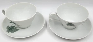 Noritake Wild Ivy flache Tasse & Untertasse Set Japan 1959-1973 Kaffee Tee 2er Set - Bild 1 von 7