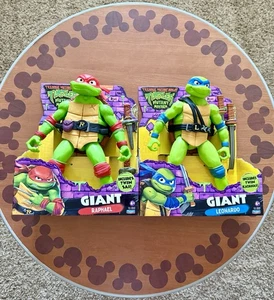 ๐ข Ninja Turtles Mutant Mayhem Giant Leonardo & Raphael NEW 12" Figures TMNT - Picture 1 of 6