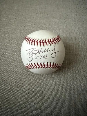 Roy Halladay CY 03 Signed Autographed Major League Baseball Ball JSA LOA - Image 1 of 4
