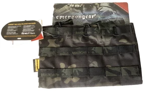 Emerson Tactical Modular 5.56 Magazine Mag Pouch Triple Open Top Multicam black - Picture 1 of 3