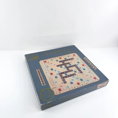 Deluxe Edition Scrabble Game 1977 Rotating Board, All 100 Tiles, Bag, Scoresheet - Image 1 of 4