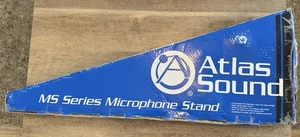 NUEVO Soporte de micrófono base redonda de bajo perfil Atlas Sound MS-12CE - Ébano - Imagen 1 de 5