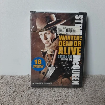 Steve Mcqueen's Wanted Dead or Alive Season 1, 18 Episodes (DVD) - NEW/SEALED - Image 1 of 2
