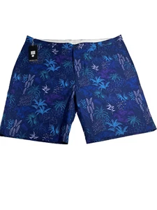 NEW HRESKI Golf Stretch Shorts Multicolor Performance Geometric Men Size 42 - Picture 1 of 3