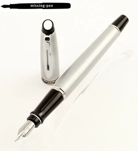 Waterman Expert Cartridges Fountain Pen in Silver with F, M or L (=B) nib - Picture 1 of 11