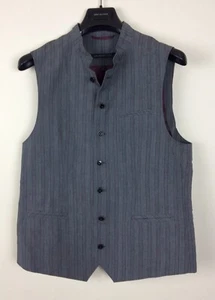 Brand New NWT John Varvatos Abstract Striped Vest Jacket US40 - Picture 1 of 6