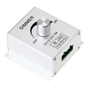 DC 12-24V 8A Single Channel Knob Dimmer Controller for LED Light - Picture 1 of 4