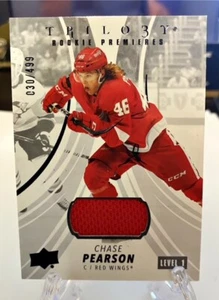 Chase Pearson 2022 UD Trilogy Relic /499 RC Red Wings - Picture 1 of 2