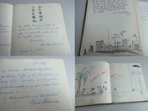 Gästebuch BERLIN (West) 1973-1991, Orientalist Wolfgang BEHN, Einträge KÜMMERER - Imagen 1 de 1