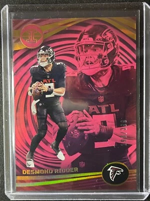 2023 Panini Illusions #4 Desmond Ridder Ruby Trophy Collection 139/399 Atlanta - Image 1 of 2