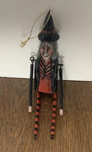 Jenny Petersen Vintage Halloween Figur Volkskunst Hexe Figur Wohndeko - Bild 1 von 4