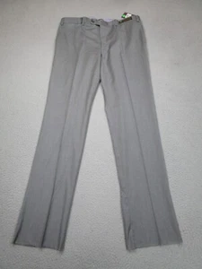 Loro Piana Pants Mens 40 Gray Wool Jack Victor Dress Super 130s Unhemmed Raw Hem - Picture 1 of 19