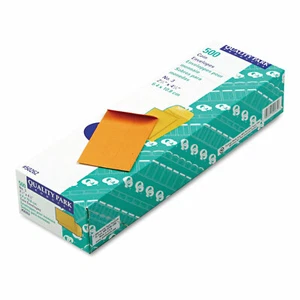 Busta per monete e piccoli pezzi Park Kraft di qualità #3 2 1/2 x 4 1/4 marrone Kraft - Foto 1 di 2