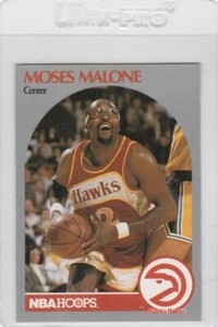1990-91 NBA Hoops #31 Moses Malone HAWKS - Picture 1 of 1