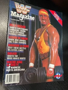 WWF WWE Magazine SEPTEMBER 1990 - Hulk Hogan + Merch Cat - Picture 1 of 3