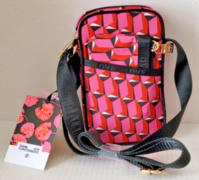 Diane Von Furstenberg x Target Pink Modern Geo Cellphone Holder DVF - Image 1 of 4