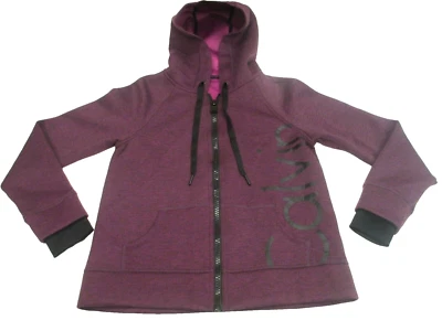 Sudadera con Capucha Calvin Klein Performance Para Mujer Pequeña Cremallera Completa Frontal Granate Foto 1 de 4