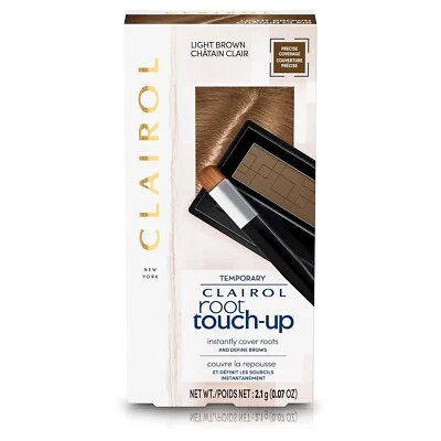 Clairol Root Touch-Up Temporary Concealing Powder Light Brown Hair Color UK SELL