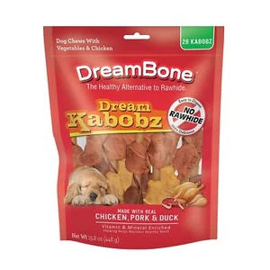 DreamBone Dream Kabobz Rawhide Free Dog Chews 15.8 Ounce Healthy Treats - Picture 1 of 9