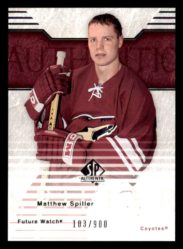2003-04 SP Authentic #108 Matthew Spiller RC /900 (ref 239744) - Image 1 of 2
