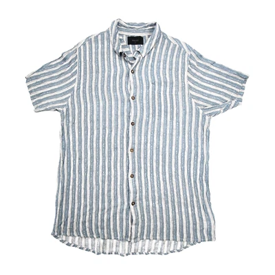 Rolla's Shirt Men's XL Viscose Short Sleeve Button Up Casual Boho Striped Street - Image 1 of 4