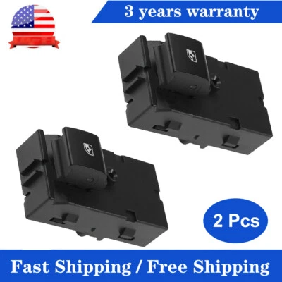 Set (2)Rear Power Window Switch For Chevrolet Sonic 2012-2016 Trax 2013-2016 USA - Image 1 of 4