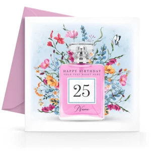 Personalised 25th Birthday Card Female Daughter Granddaughter Sister Friend Wife - Picture 1 of 6