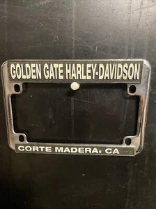 Vintage Harley Davidson License plate Frame California Golden Gate - Picture 1 of 2