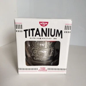 【NEW】Nisshin Cup Noodle Titanium Cooker Snow Peak Outdoor SCS-070NI 800ml Japan - Picture 1 of 9