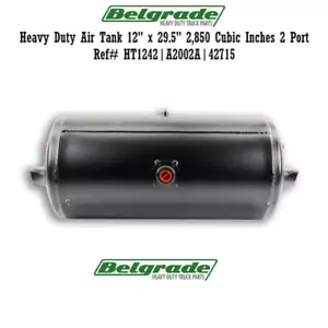 Heavy Duty Air Tank 12" x 29.5" 2,850 Cubic Inches 2 Port -HT1242, A2002A, 42715 - Foto 1 di 2