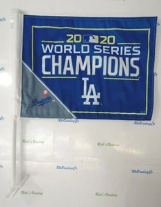 Los Angeles Dodgers 2020 World Series Champions Car Flag - Picture 1 of 3
