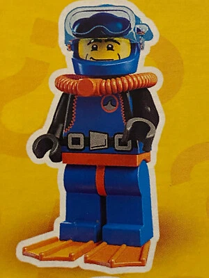 LEGO 8683 Minifigures Series 1 Deep Sea Diver New - Image 1 of 2