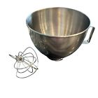 Kitchenaid #45 Stainless Bowl And Whisk Attachment 