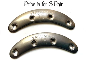 Shoe Toe Plate Tips Triumph Metal  Steel Plates With Nails Price Is For - 3 PAIR - Picture 1 of 4