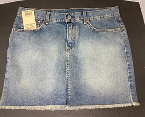 Lucky Brand Denim Jean Mini Skirt Size 12/31 - Picture 1 of 5