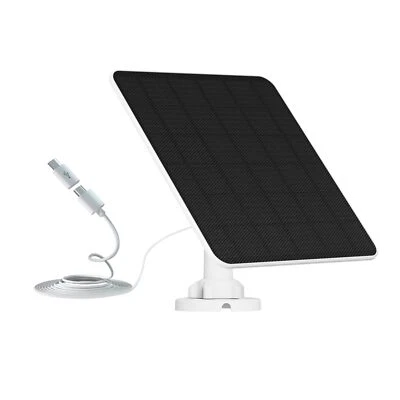 Solarpanel für Überwachungskamera Aussen Akku 6W USB Solarmodul kompatibel mi... - Bild 1 von 4
