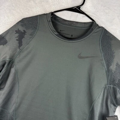 Camisa Nike Pro Para Hombre Grande Hipercálida Gris Camuflada Ajustada Compresión Entrenamiento Foto 1 de 4