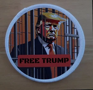 3" Free Donald Trump Sublimation Iron Or Sew On Patch Badge - Picture 1 of 1
