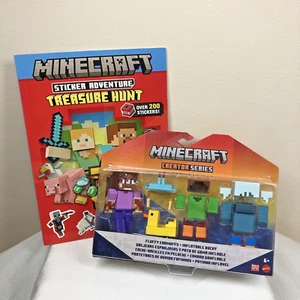 Mattel Minecraft Creator Series Fluffy Earmuffs Ducky & Minecraft & Sticker book - Picture 1 of 12