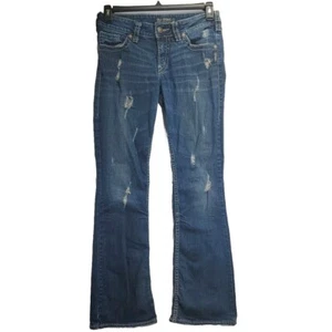 Silver Jeans Suki Surplus Bootcut Boot Women's 28x32 Blue Denim Mid Rise - Picture 1 of 21