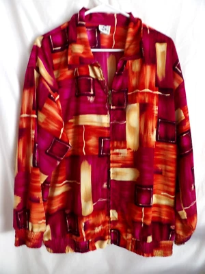 Sport Savy Zippered Polyester Women's Jacket Size L - Image 1 of 3