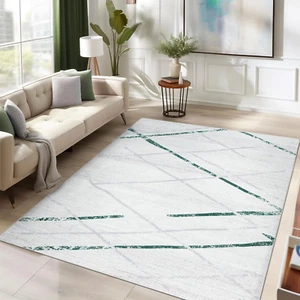 5X7 Area Rug, Moroccan Geometric Thin Rug, Non-Slip Soft Accent Carpet for Livin - Picture 1 of 6