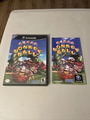 Super Monkey Ball (Nintendo GameCube, 2001) No Disc Case And Manual Only - Image 1 of 4