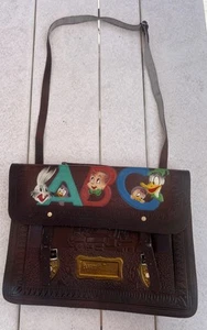 Vintage Rare, Looney Tunes, Leather Cross Body Satchel  Bugs Bunny Elmer Fudge ￼ - Picture 1 of 14