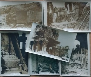 LIBAN série de 6 photos 1925 des Ruines de Baalbeck Baalbek Lebanon Archéologie - Picture 1 of 7