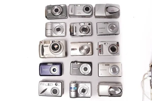 Lot of 15 cameras Olympus Fujifilm Casio Concord Medion - Picture 1 of 2