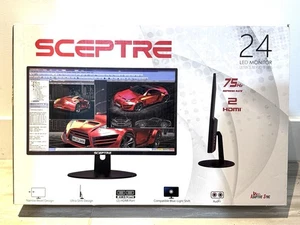 Sceptre E248W-19203RT Black 24” Built-In Speakers LED Monitor - Picture 1 of 4